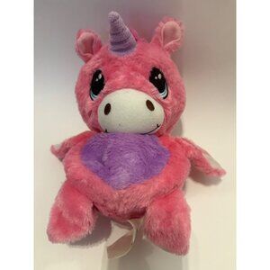 Ball Pets Pink Unicorn‎ Plush Toy 2014 Stuffed Animal W Purple Horn & Belly 8"